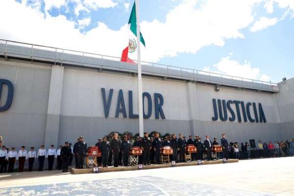 Reconoce Gobierno de Oaxaca, valor, lealtad y  compromiso de los policías caídos en cumplimiento de su deber