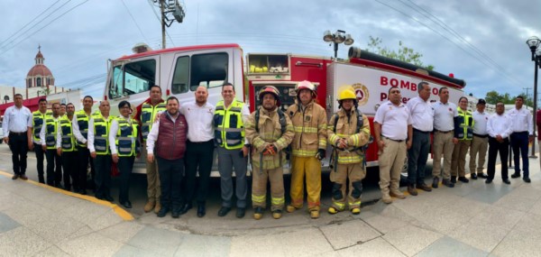ENTREGA AMÉRICO CAMIÓN DE BOMBEROS A LA COORDINACIÓN ESTATAL DE PROTECCIÓN CIVIL