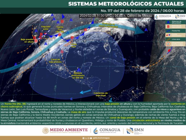 Se prevé un día con cielo despejado, nula probabilidad de lluvias e intenso calor