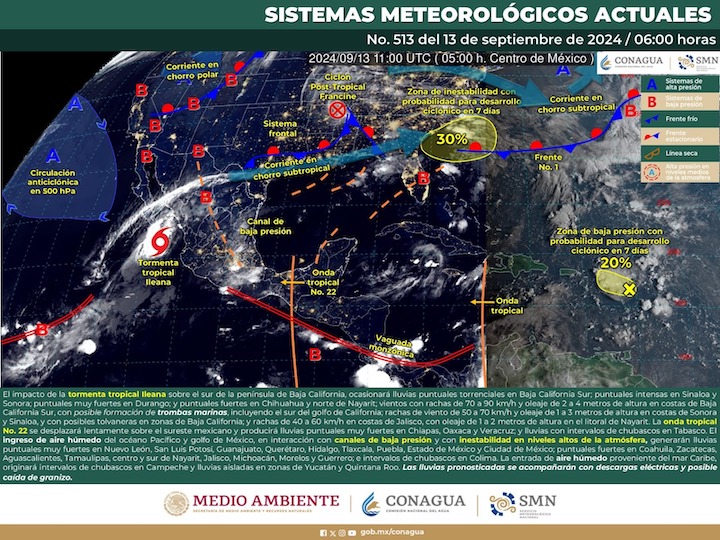 Protección Civil informa que continuarán las lluvias para este viernes en Oaxaca
