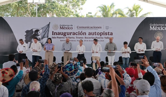 Presidenta Claudia Sheinbaum inaugura autopista Jala-Puerto Vallarta, tramo: Bucerías-Puerto Vallarta