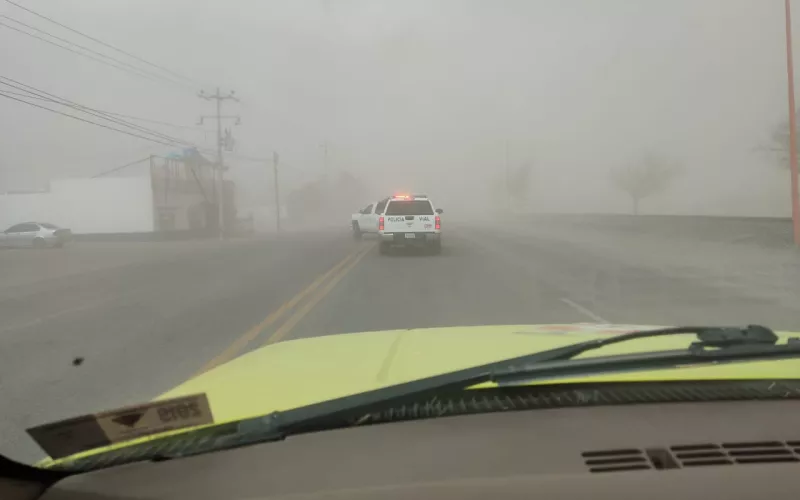 Prevén ráfagas de hasta 75 km/h para esta tarde en las zonas serrana y noroeste del estado
