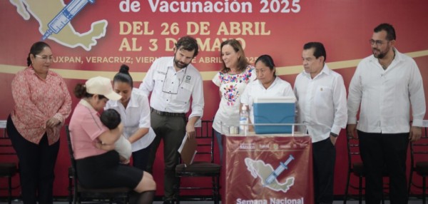 Arranca Semana Nacional de Vacunación; Rocío Nahle garantiza más de 670 mil dosis