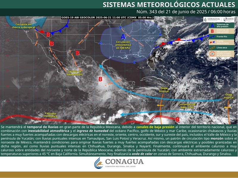 Se mantiene el temporal de lluvias en Oaxaca para este sábado