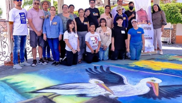 Lleva Raíz Urbana arte efímero a Jamay con talleres de Arte Madonnari