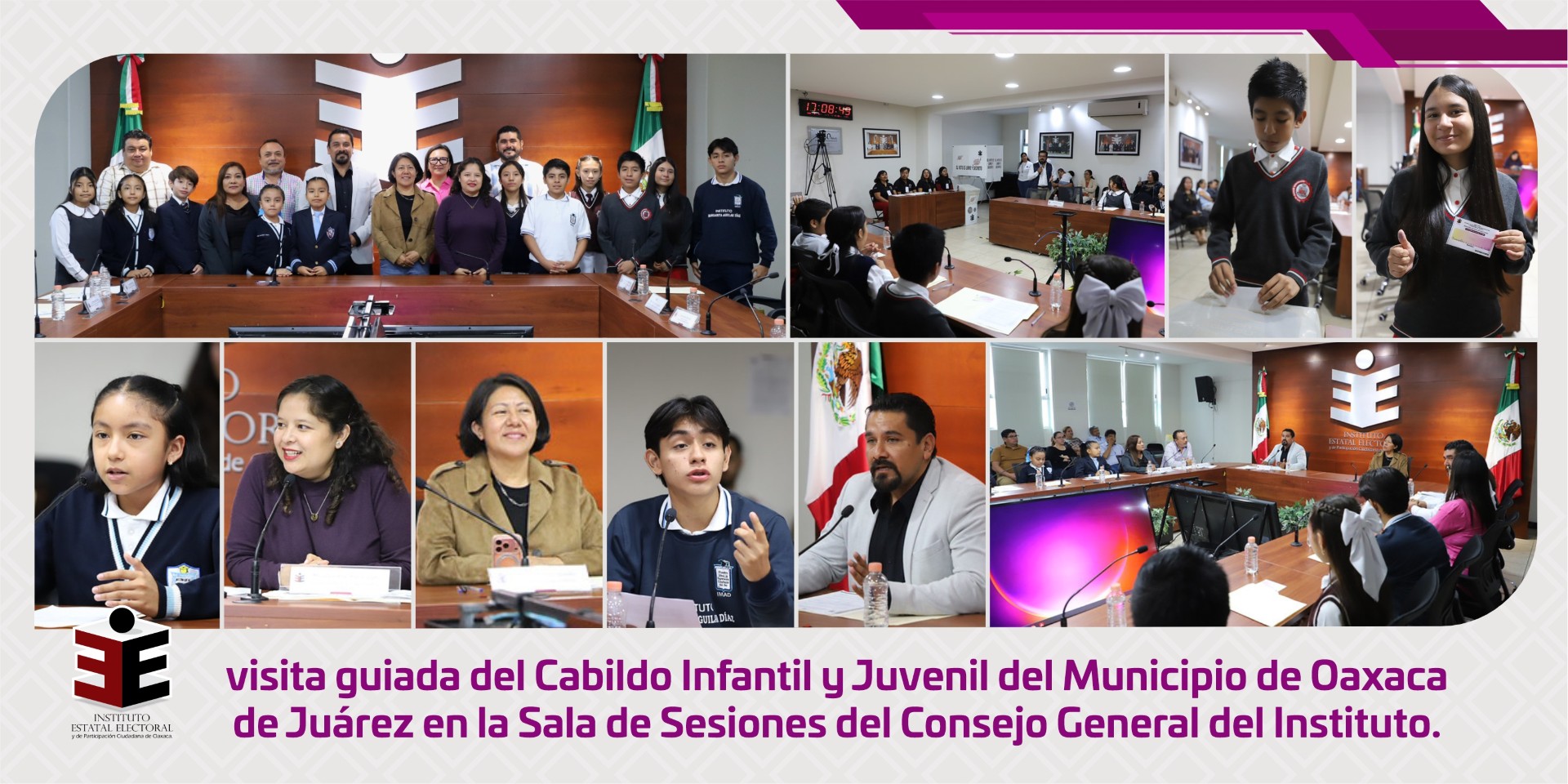 Cabildo Infantil y Juvenil del Municipio de Oaxaca de Juárez visita el IEEPCO