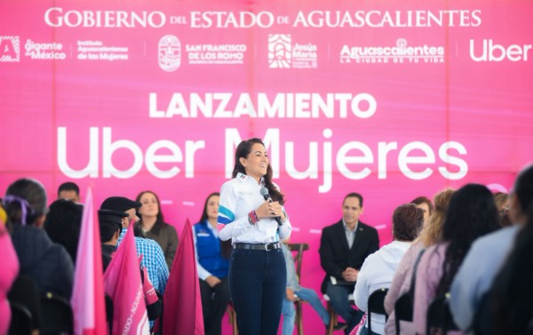 TERE JIMÉNEZ ENCABEZA EL LANZAMIENTO DE UBER MUJERES EN AGUASCALIENTES