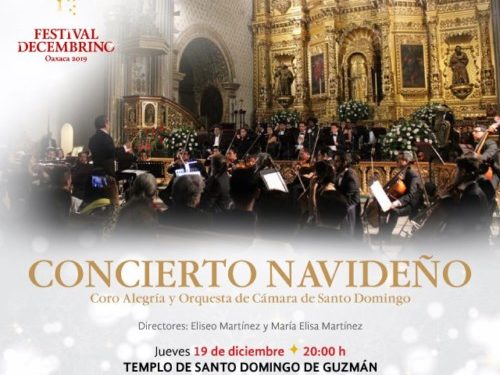 19 de diciembre se llevará a cabo un concierto en el templo de Santo Domingo de Guzmán