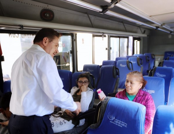 la sanitización de unidades al iniciar y finalizar la jornada laboral.