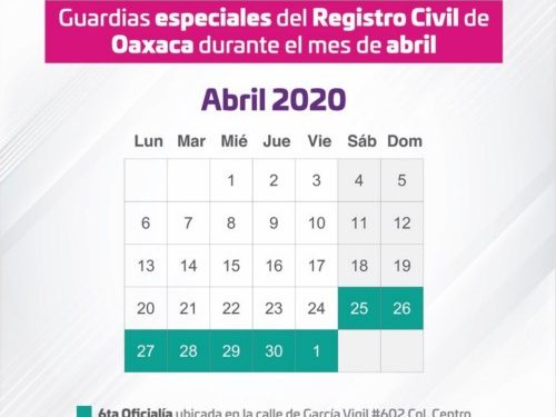 ·         Solo se realizan inscripciones de nacimiento en infantes con referencia hospitalaria y defunciones