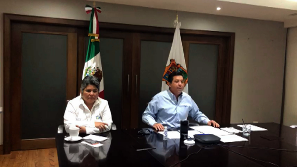videoconferencia con el Secretario de Relaciones Exteriores, Marcelo Ebrard Casaubón