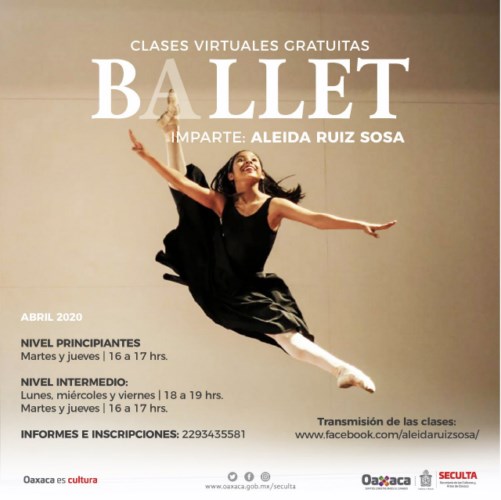 sumarse a las clases virtuales de ballet,