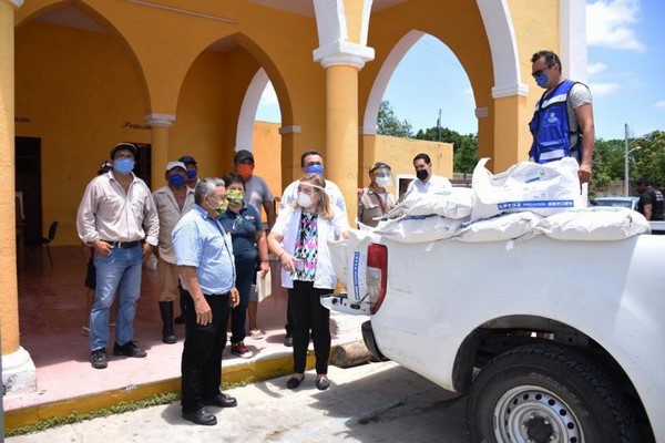 por el paso de la tormenta tropical "Cristóbal" por Yucatán.