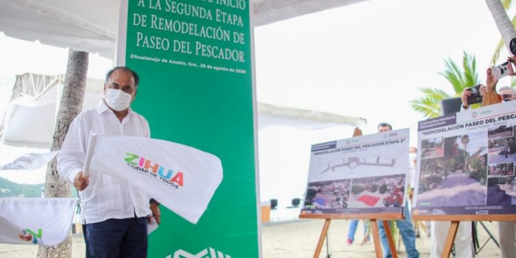 *El gobernador dio el banderazo de la segunda etapa de rehabilitación del Paseo del Pescador