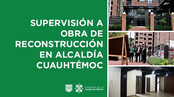 Continúa reconstrucción de la CDMX