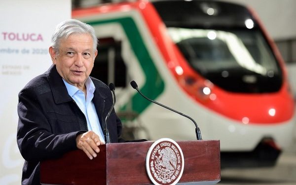 avance de la construcción del Tren Interurbano México-Toluca