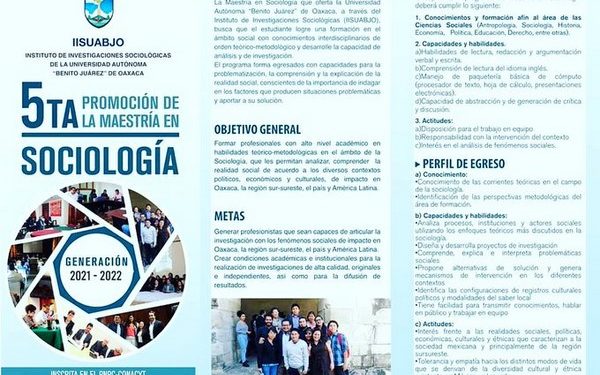 ·        El registro está abierto hasta el 15 de octubre en www.iisuabjo.edu.mx