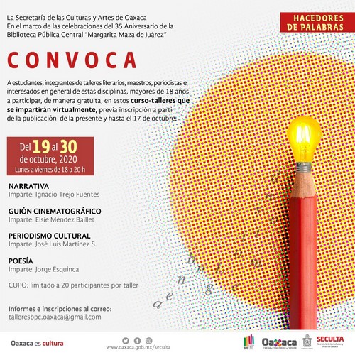 Las actividades se realizarán del 19 al 30 de octubre