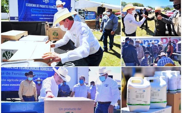 al concluir la entrega de 70 mil litros de fertilizante orgánico,