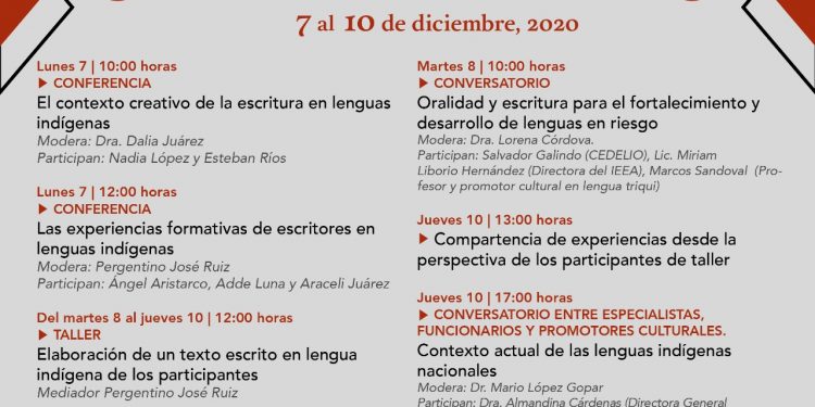 “El contexto creativo de la escritura en lenguas indígenas”,