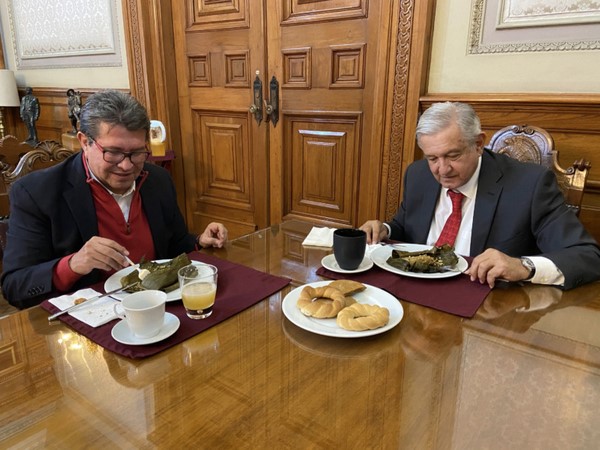 López Obrador se reunió con el senador y presidente de la Junta de Coordinación Política (Jucopo)