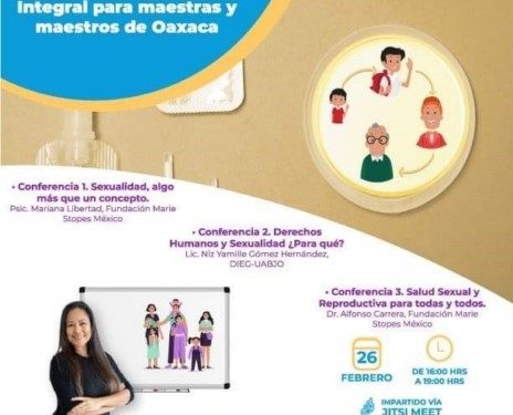 educación sexual integral para maestras y maestros de Oaxaca.