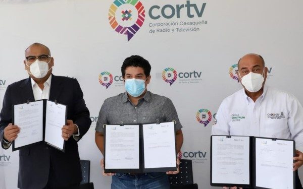 , firmaron un Convenio de Colaboración para rehabilitar la infraestructura de radio y televisión