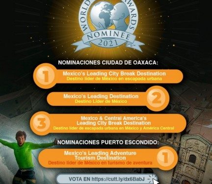 · La Sectur Oaxaca invita a participar en la votación de los Oscar del turismo mundial