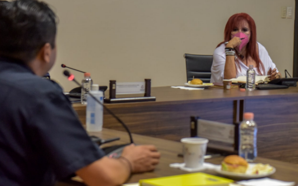 durante la Mesa para la Construcción de Paz y Seguridad.