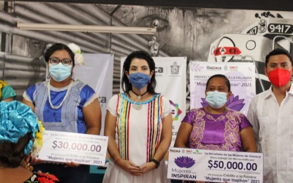 ·         Se entregaron apoyos crediticios por un monto de 791 mil pesos del programa “Mujeres que Inspiran 2021” a 160 emprendedoras del Istmo de Tehuantepec