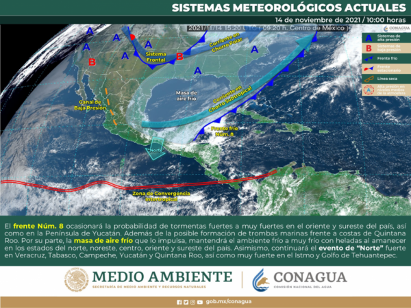 Se prevé su ingreso a territorio estatal entre miércoles y jueves