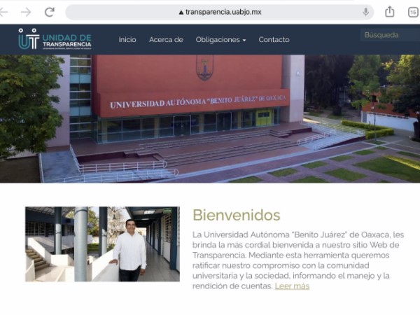 La UABJO obtiene el 100% Global de Cumplimiento en los Portales de Transparencia