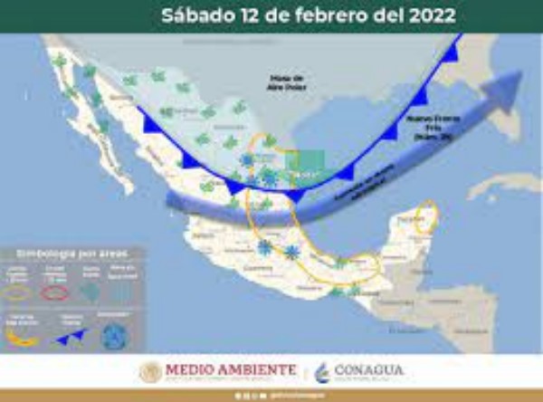 ·         El frente frío No.29 avanza durante este sábado, sobre el norte y noreste de México y por la noche sobre el oriente y sureste