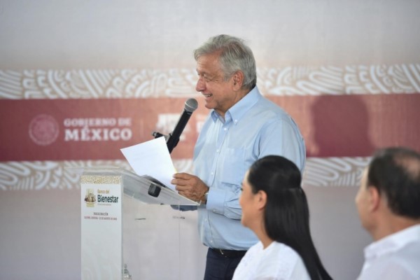 Presidente garantiza apoyo a damnificados de Sonora por lluvias; inaugura sucursal del Banco del Bienestar en Cajeme