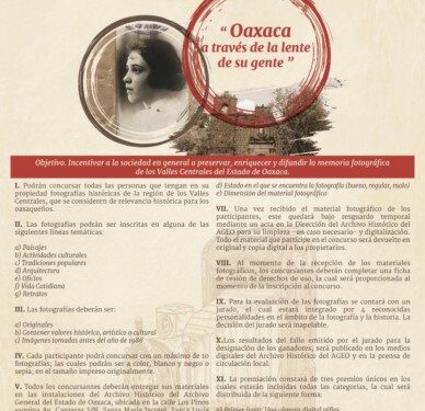 Primer Concurso de Fotografías Históricas de los Valles Centrales,