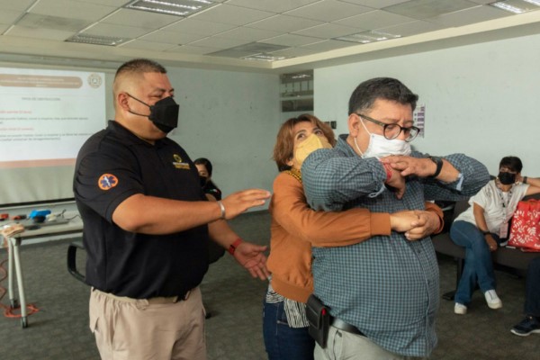 aprendieron técnicas de atención inmediata a una persona accidentada hasta la llegada de la asistencia médica.