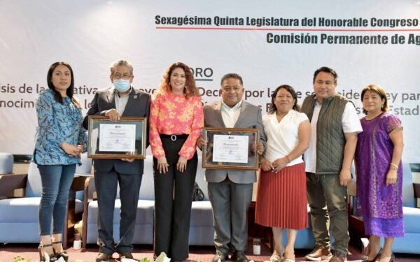 fue organizado   presidenta de la Comisión Permanente de Agua y Saneamiento.