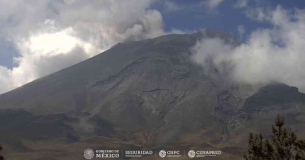 de Alerta Volcánica del Popocatépetl está en Amarillo Fase 3