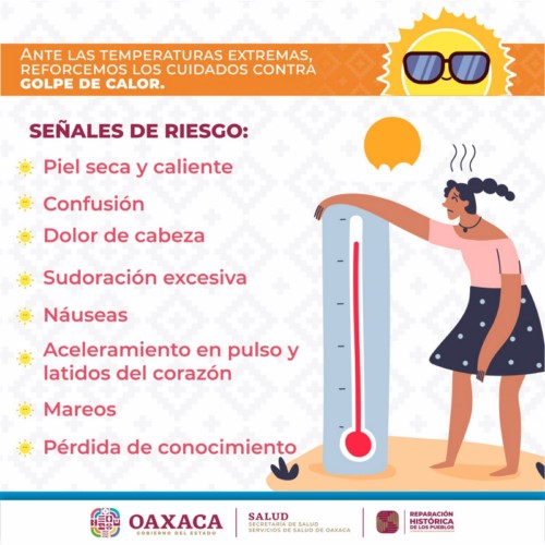 ·         Oaxaca reporta 9 casos por temperaturas naturales extremas