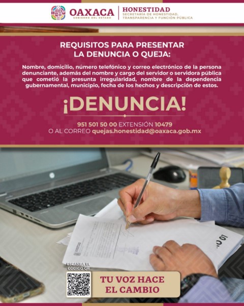 recibe, investiga y determina la presunta responsabilidad administrativa de las personas servidoras públicas