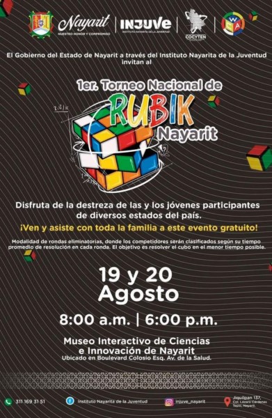 la comunidad “Team Nayarit”, avalado por la Asociación Mundial del Cubo