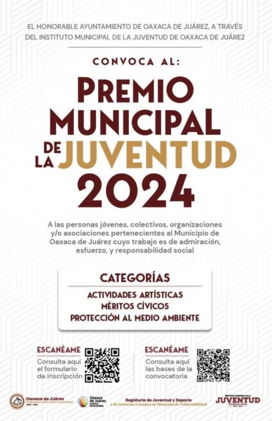 entrega la administración municipal para reconocer el talento y trayectoria de las personas jóvenes.