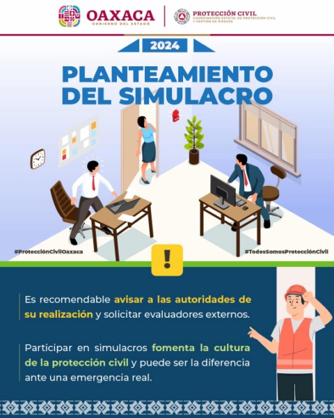        El 19 de marzo se llevará a cabo la simulación de un sismo con magnitud de 7.2 y un huracán categoría 4