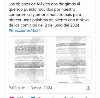 AMLO rechaza “polemizar” con la Iglesia católica ante sus reclamos de seguridad en México