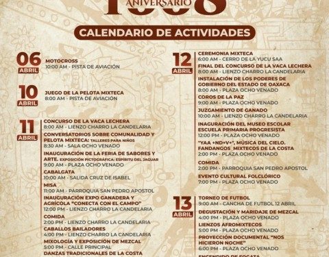 Con más de mil 600 años de historia, Villa de Tututepec se viste de fiesta